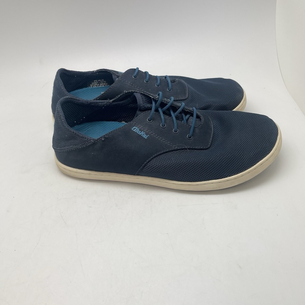 Olukai Sneakers Mens 8.5‎ Nohea Moku Blue Boat Beach Shoes Slip On Causal Comfy